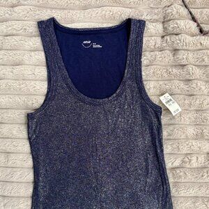 Aerie sparkly navy tank top (size M/M)